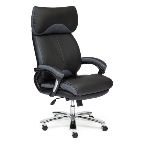 Офисное кресло TetChair Grand Lux (черно-серый) - фото 1 - id-p107241260