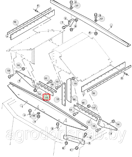 Пластина бункера Z74760 - фото 1 - id-p49212686