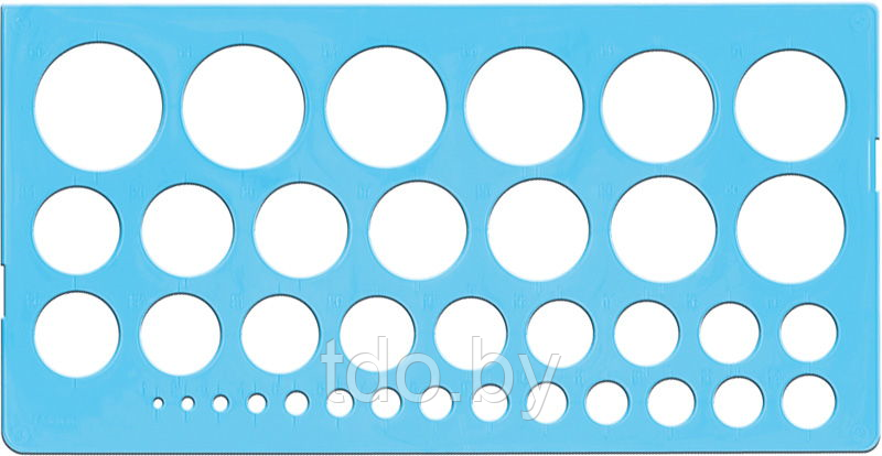 Трафарет окружностей 1-36мм - фото 2 - id-p107242382