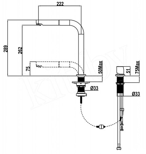 Смеситель для кухонной мойки с выдвижным изливом Teka AUK 983 - фото 4 - id-p107226048