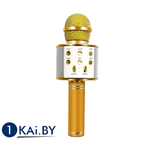 Караоке-микрофон WS-858 (оригинал) Золотой, фото 2