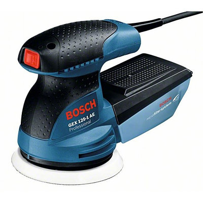 Эксцентриковая шлифмашина BOSCH GEX 125-1 AE в кор. (250 Вт, 125 мм, 15000 - 24000 кол/мин, регул. об.)