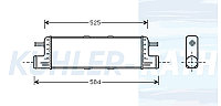 Радиатор интеркулера Мерседес Гелендваген,W140,w463