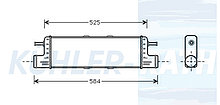 Радиатор интеркулера Мерседес Гелендваген,W140,w463