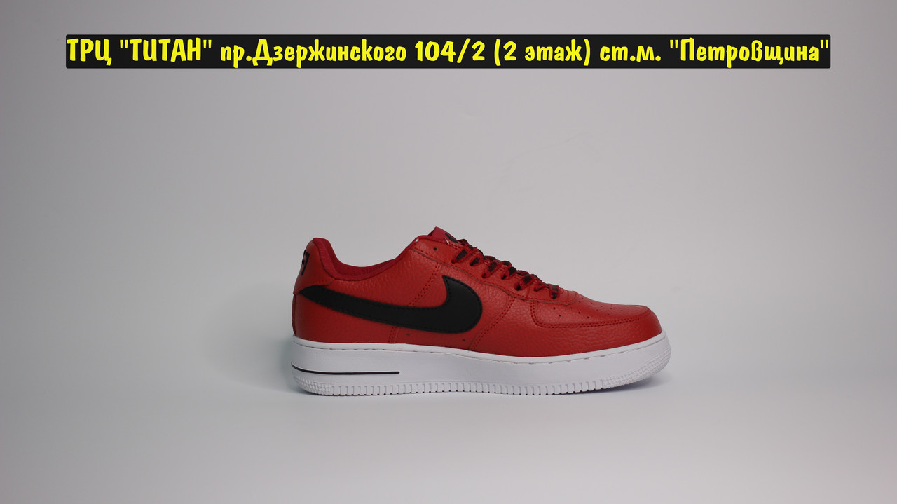 Кроссовки Nike Air Force NBA Red - фото 4 - id-p107304590