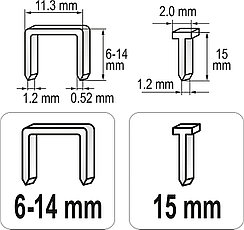 Степлер   6-14мм 2 функциональный "Yato" YT-70021, фото 3