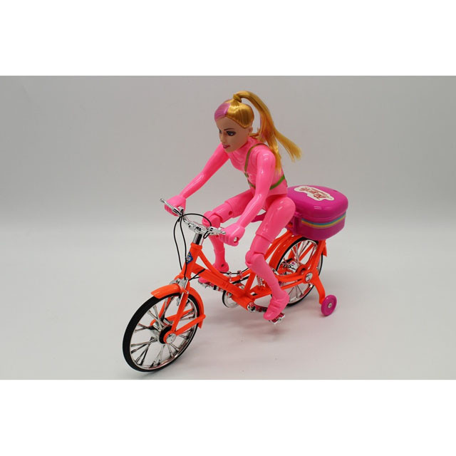 Кукла на велосипеде 2689G (свет, музыка, движение) - фото 1 - id-p107321696