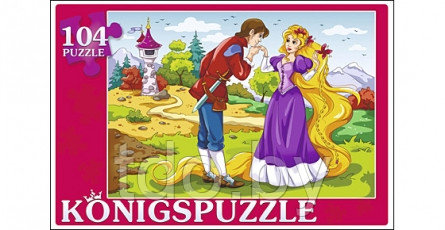 Пазлы на 104 элемента Konigspuzzle. РАПУНЦЕЛЬ-2