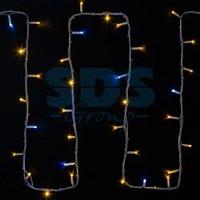 Гирлянда модульная  "Дюраплей LED"  20м  200 LED  белый каучук , мерцающий "Flashing" (каждый 5-й диод), Желта