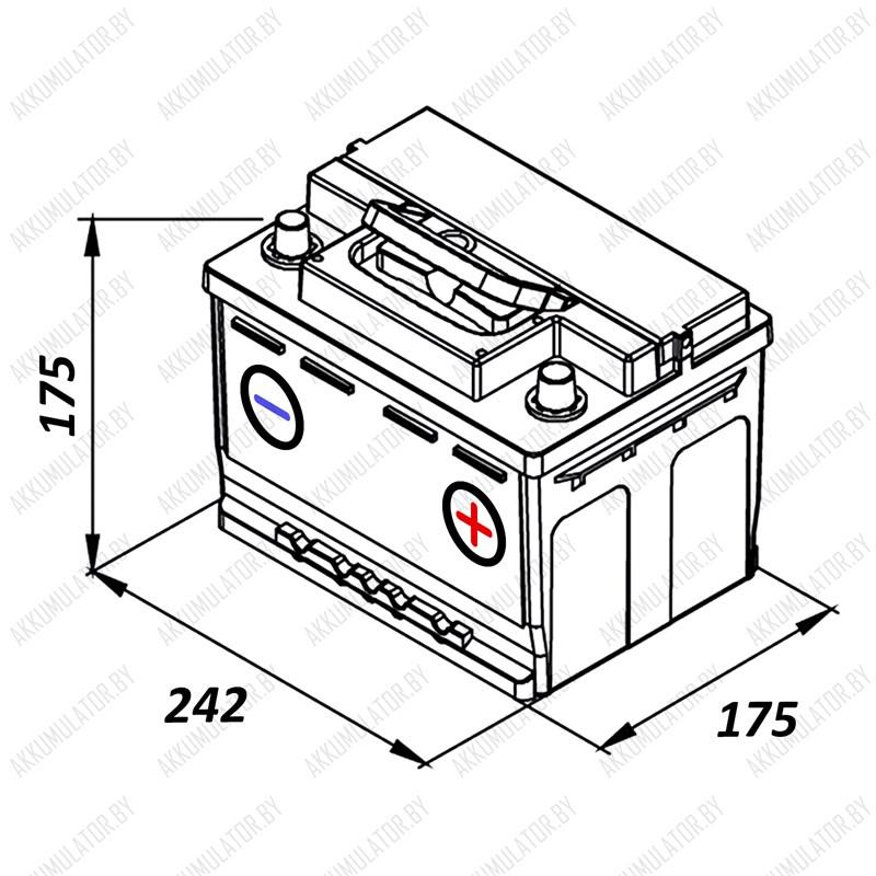 Аккумулятор Centra Futura CA602 / Низкий / 60Ah / 600А - фото 2 - id-p75048509