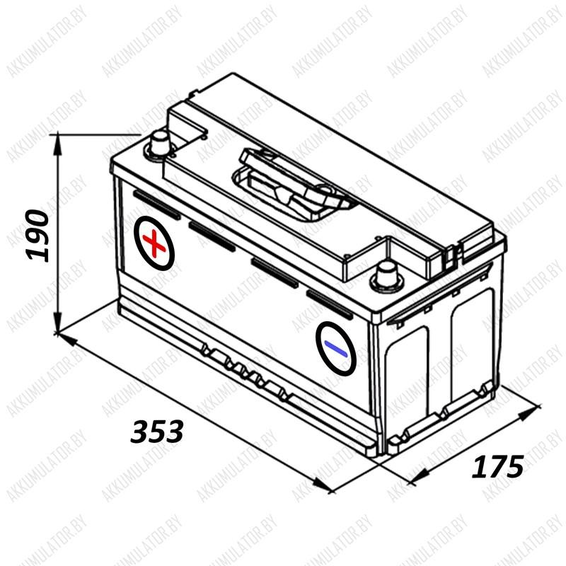 Аккумулятор Centra Plus CB950 / 95Ah / 800А / Прямая полярность - фото 2 - id-p75048549