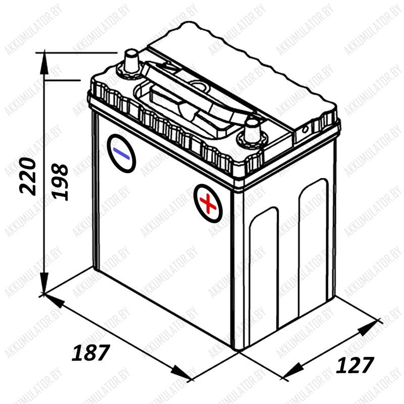 Аккумулятор AutoPart Plus ARL040J-61-40B / 40Ah / 330А / Asia - фото 2 - id-p75048338