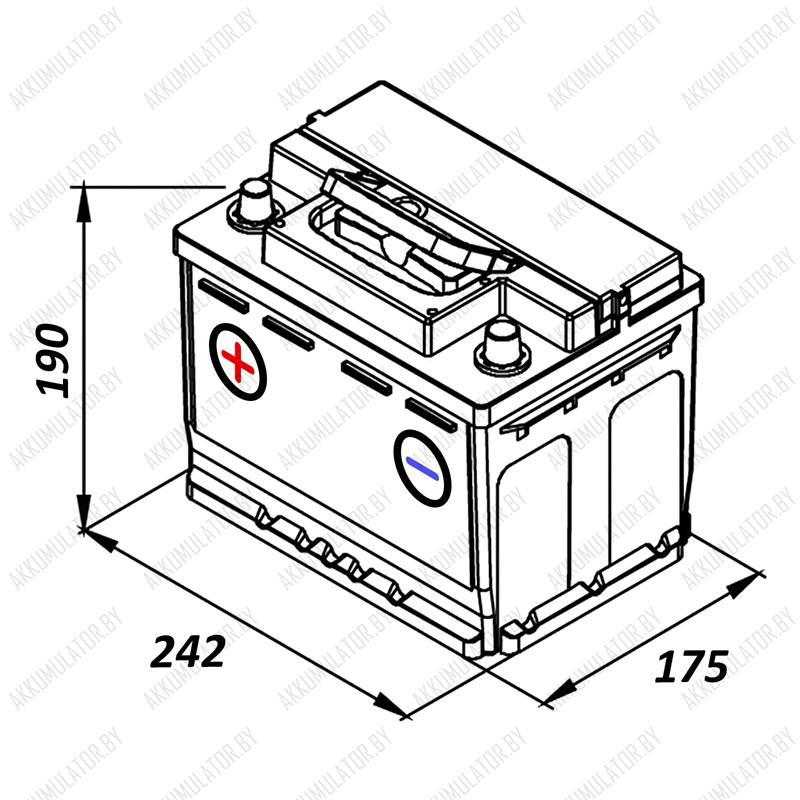 Аккумулятор DETA Power DB620 / 62Ah / 540А / Прямая полярность - фото 2 - id-p75048585