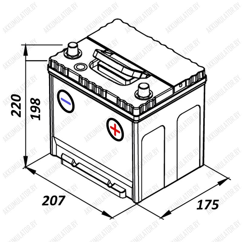 Аккумулятор Exide Excell EB504 / 50Ah / 360А / Asia - фото 2 - id-p75048716