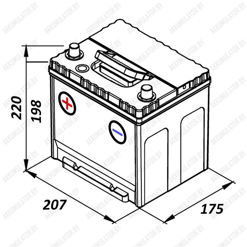 Аккумулятор Exide Excell EB505 / 50Ah / 360А / Asia / Прямая полярность - фото 2 - id-p75048718