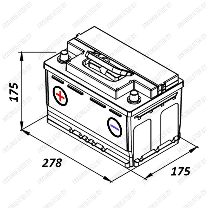 Аккумулятор ISTA 7 Series 6CT-64 A2Н / Низкий / 64Ah / 640А / Прямая полярность - фото 2 - id-p75048853