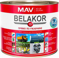 Грунт-эмаль прямо по ржавчине 3 в 1 быстросохнущая Belakor 15 RAL 9004 (ЧЕРНАЯ) 45 л., фото 2