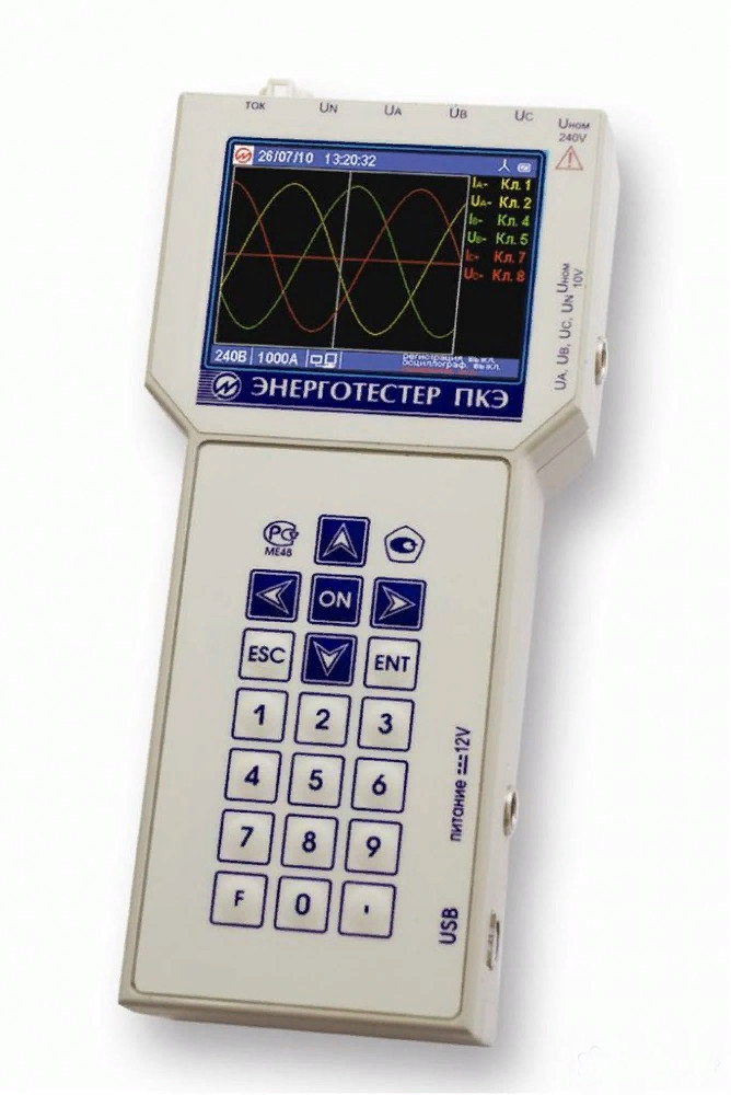 Энерготестер ПКЭ-А-А 1000А прибор для измерения показателей качества электрической энергии - фото 1 - id-p106838346