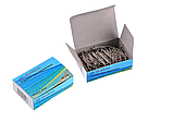 Скрепки: никелированные, в картонной коробочке, 100 штук, 28 мм., фото 2