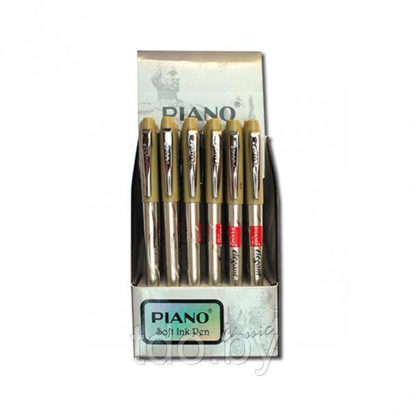 Шариковая ручка на масляной основе "Piano" - Elegant :пласт корп цвета металлик, металлический наконечник - фото 4 - id-p107242335