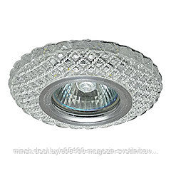 Светильник MR16+LED встраиваемый ПОЛИКРИСТАЛ : ПОЛИКРИСТАЛ, AL/CLEAR, LED 3Вт IL.0027.0303