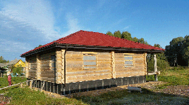 Дом с красной крышей 11,1м х 13,65 м  8