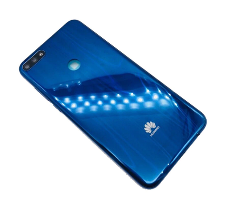 Задняя крышка для Huawei Y7 Prime 2018, синяя, фото 2