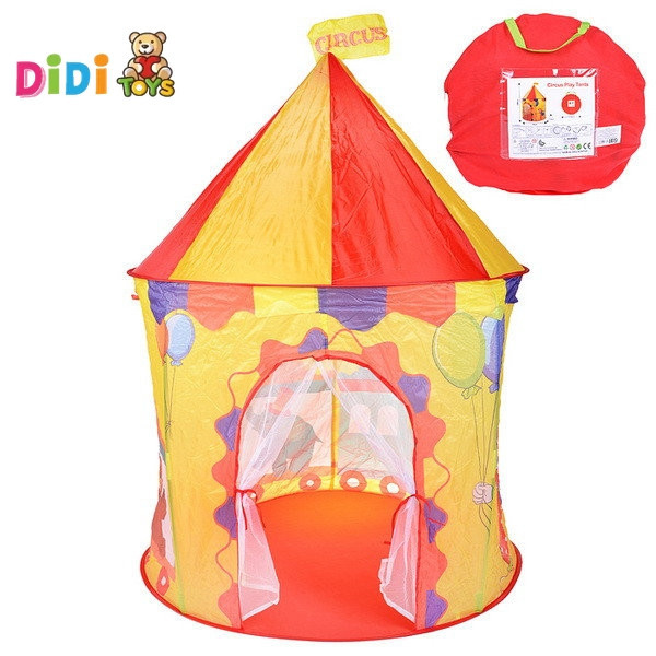 HF044 Детская игровая палатка в сумке, палатка-домик, сумка 56 см, размер 135х100х100 см - фото 1 - id-p107463245