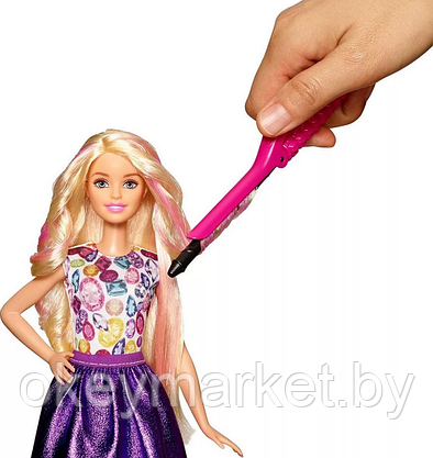 Игровой набор Barbie Цветные локоны с куклой DWK49, фото 2