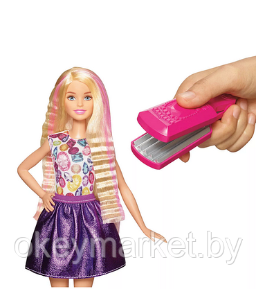 Игровой набор Barbie Цветные локоны с куклой DWK49, фото 3