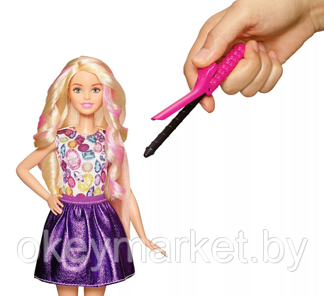 Игровой набор Barbie Цветные локоны с куклой DWK49, фото 2