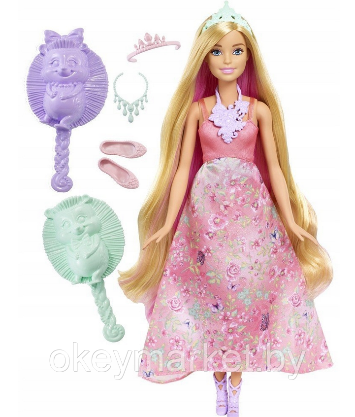 Кукла Barbie Принцесса Магические волосы DWH42, фото 2