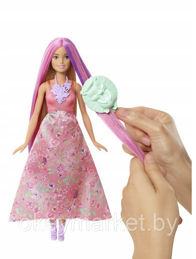 Кукла Barbie Принцесса Магические волосы DWH42, фото 2