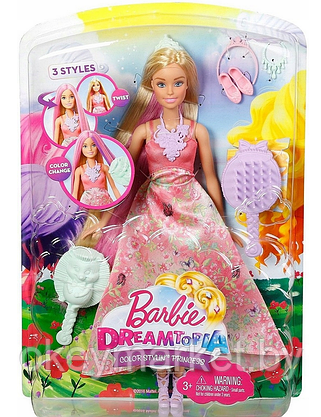 Кукла Barbie Принцесса Магические волосы DWH42, фото 2