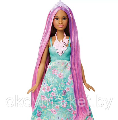 Кукла Barbie Dreamtopia цветные прически DWH43, фото 2