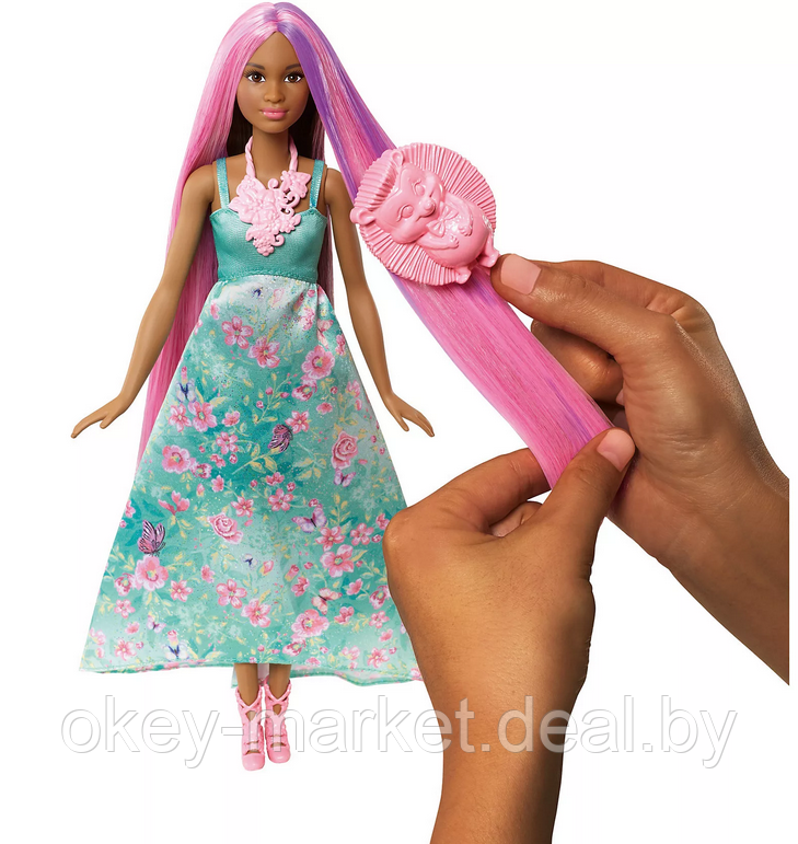 Кукла Barbie Принцесса Магические волосы DWH43 - фото 6 - id-p107464800