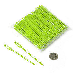 Иглы для сшивания трикотажных изделий пластик, зеленый,9 см