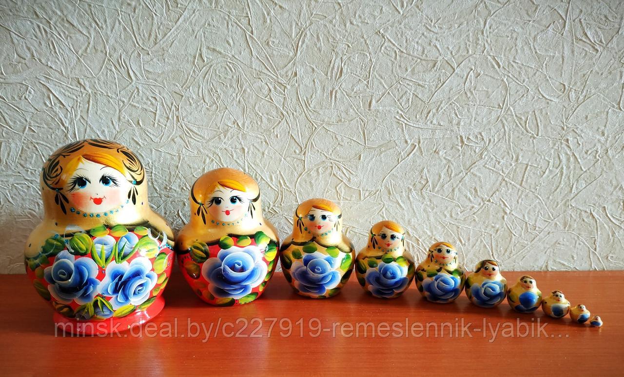 Матрёшка на 10 частей! Ручной работы!