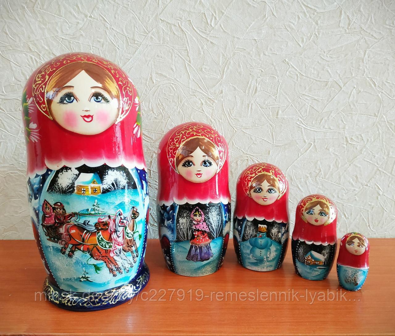 Матрёшка на 5 частей! Ручная работа!