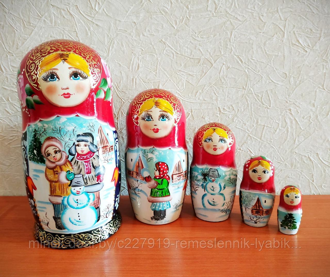 Матрёшка на 5 частей! Ручная работа!