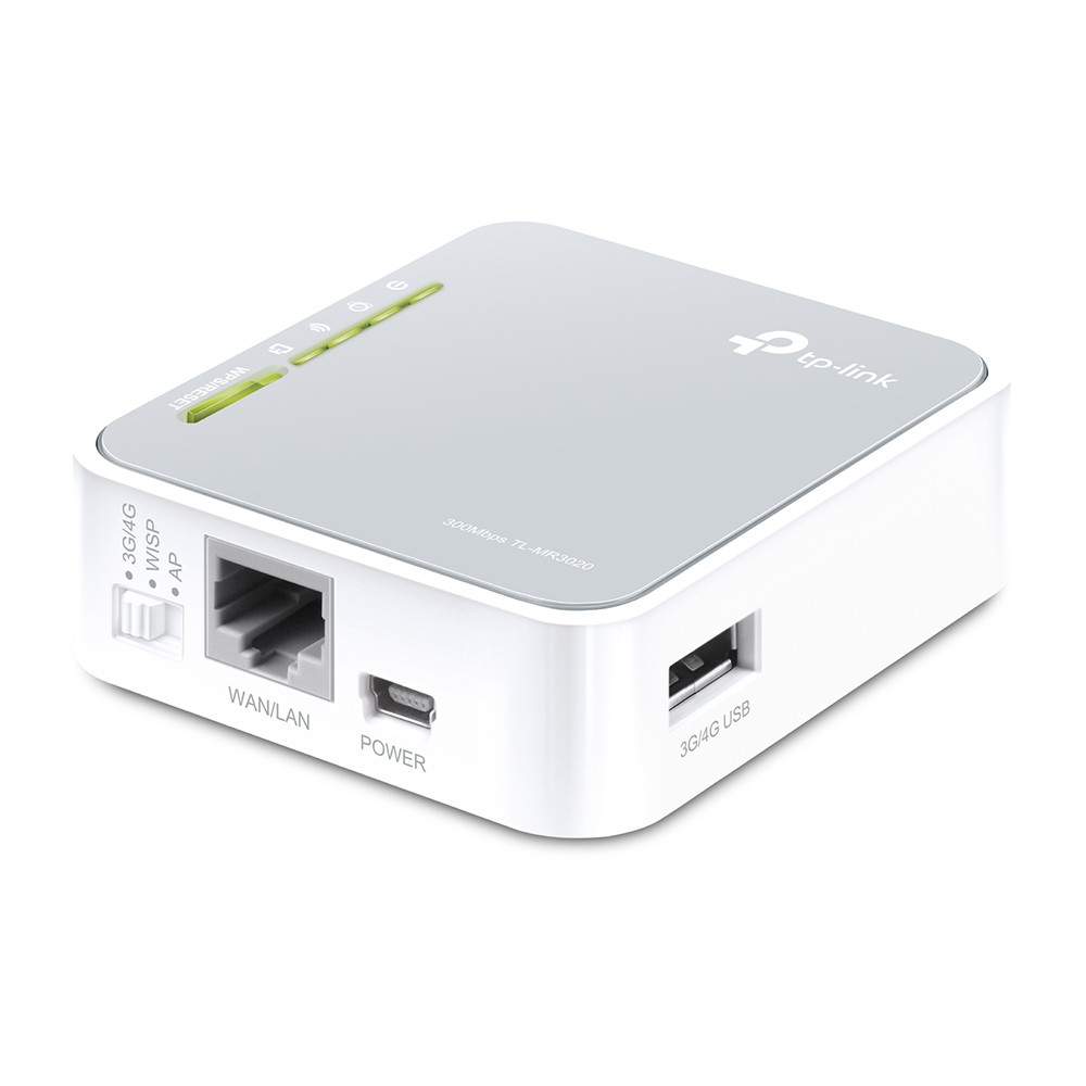 Портативный Wi-Fi роутер TP-Link TL-MR3020 Portable 3G/3.75G Wireless N Router (1UTP 100Mbps, 802.11b/g/n, - фото 2 - id-p107489064