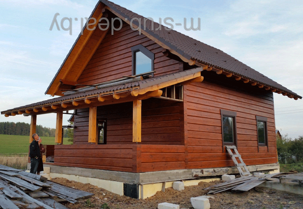 Строительство дома из дерева - фото 7 - id-p6519568