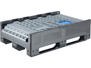 DPF-Box 1208S 1200x800x950 мм сплошной разборный серый на 3-х полозьях с 2-мя откид. дверцами, фото 2