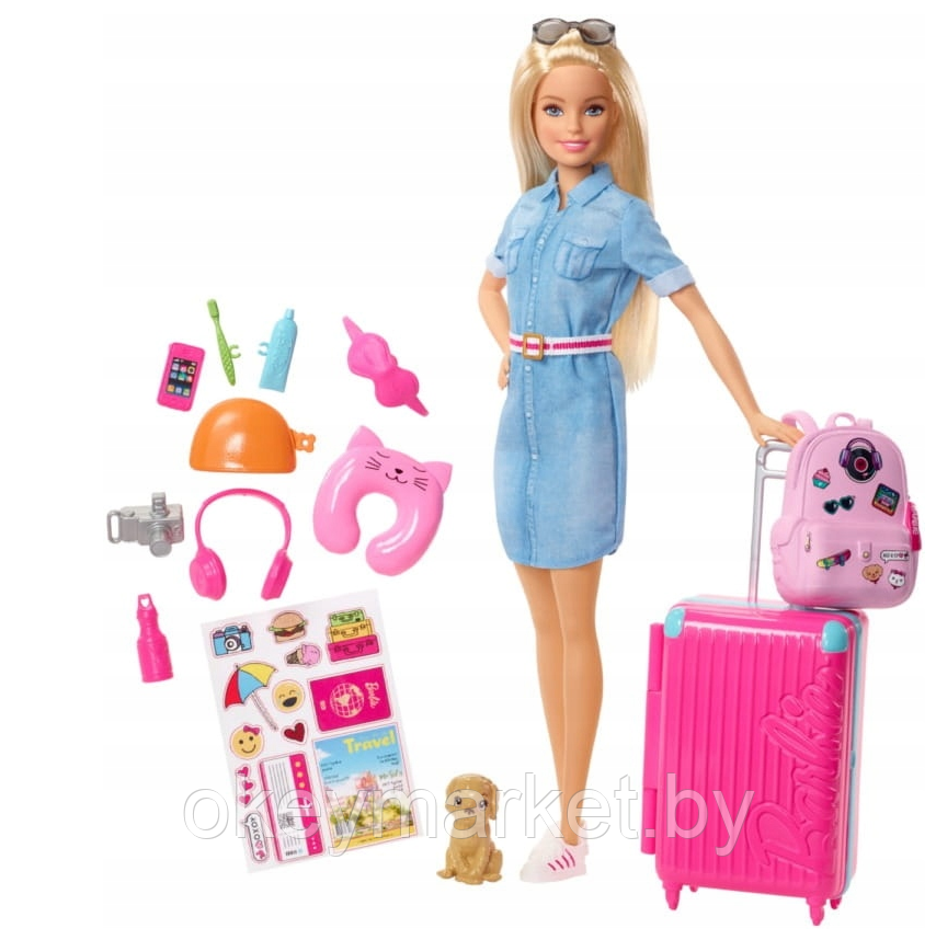 Игровой набор с куклой Barbie Barbie из серии Путешествия, FWV25, фото 2
