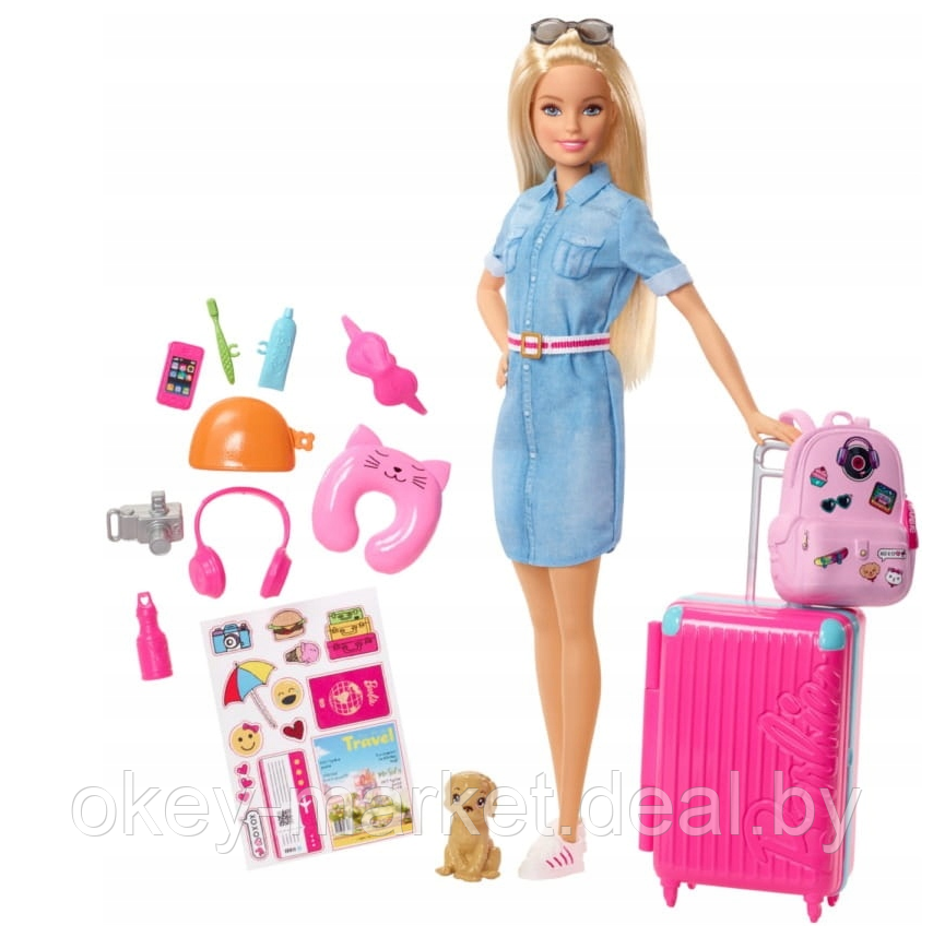 Игровой набор с куклой Barbie Barbie из серии Путешествия, FWV25 - фото 1 - id-p107520079