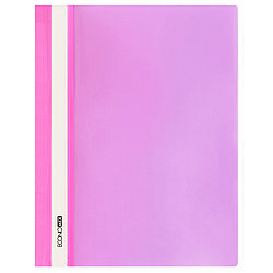 Папка-скоросшиватель ECONOMIX A4 с прозрачной обложкой розовая (цена с НДС)