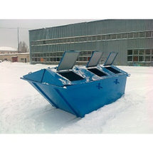Металлический бункер, закрытый 8 куб.м., фото 3