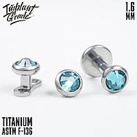 Накрутка Blue Zircon Implant Grade 1.6 мм титан (4мм)