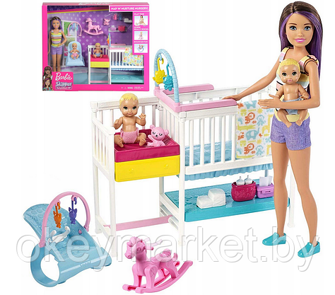 Игровой набор Barbie Скиппер и малыши GFL38, фото 2