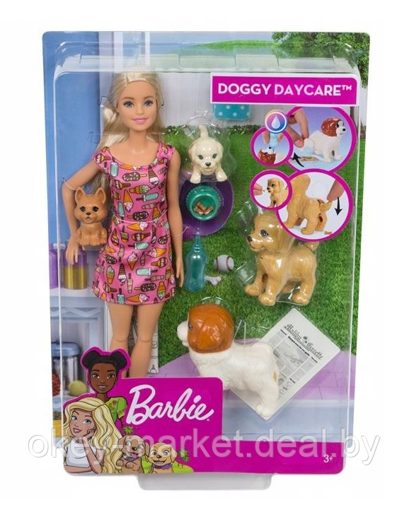 Кукла Barbie с домашними питомцами FXH08 - фото 8 - id-p107551223